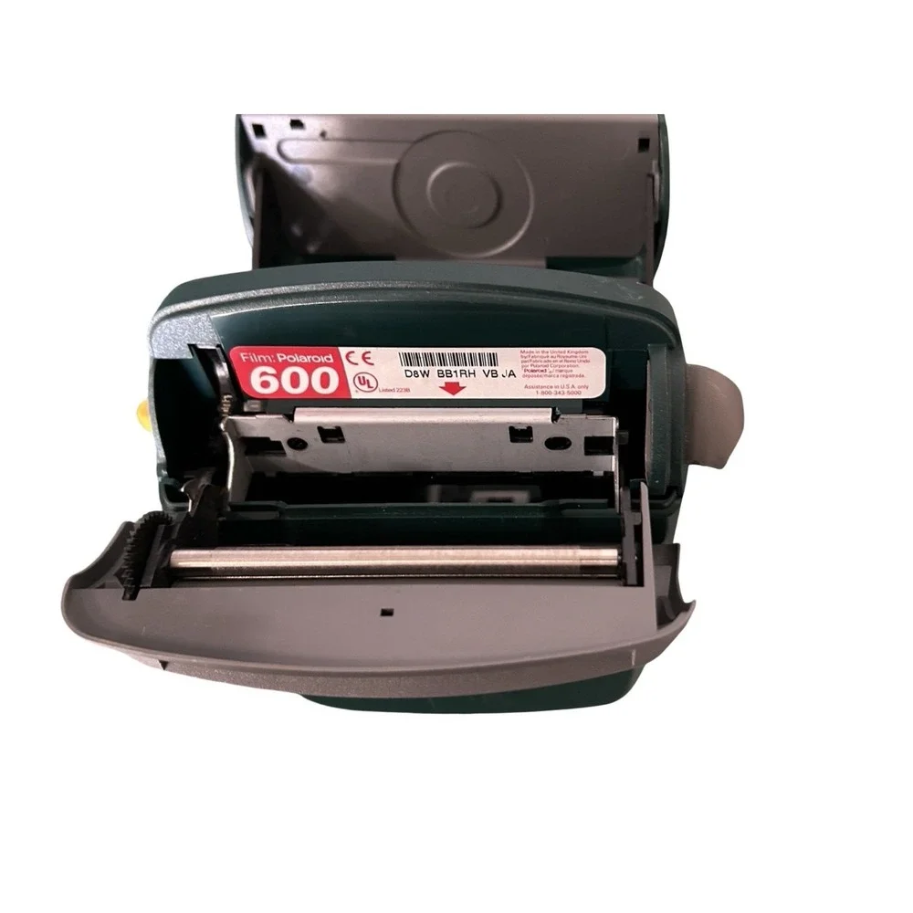Vintage Polaroid One Step Express Hunter Green 600 Instant Film Camera W/Case